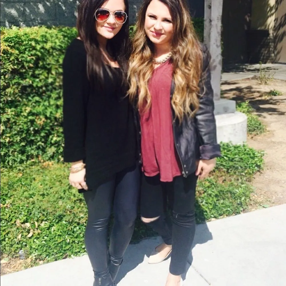 Brandy Melville Maroon Long Tee - Image 3