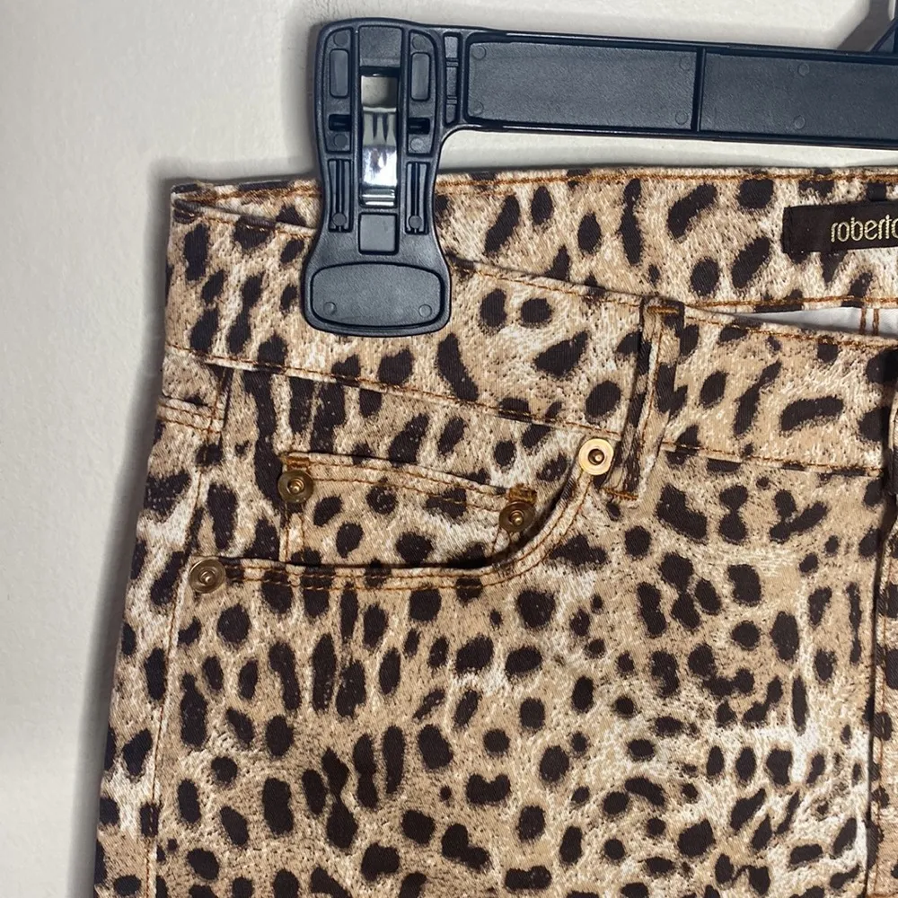 Roberto Cavalli cheetah print skinny jeans size IT42 ( size 6 ) - Image 6