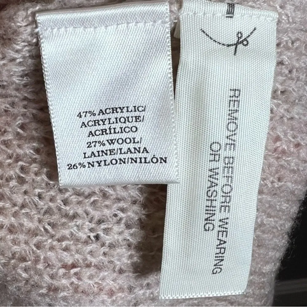 wool blend oatmeal knit sweater size small NWOT - Image 5