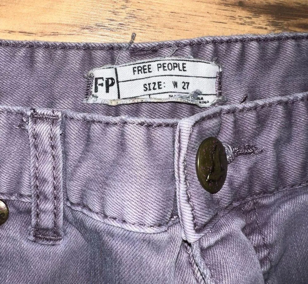 Lilac free people jeans - Image 3