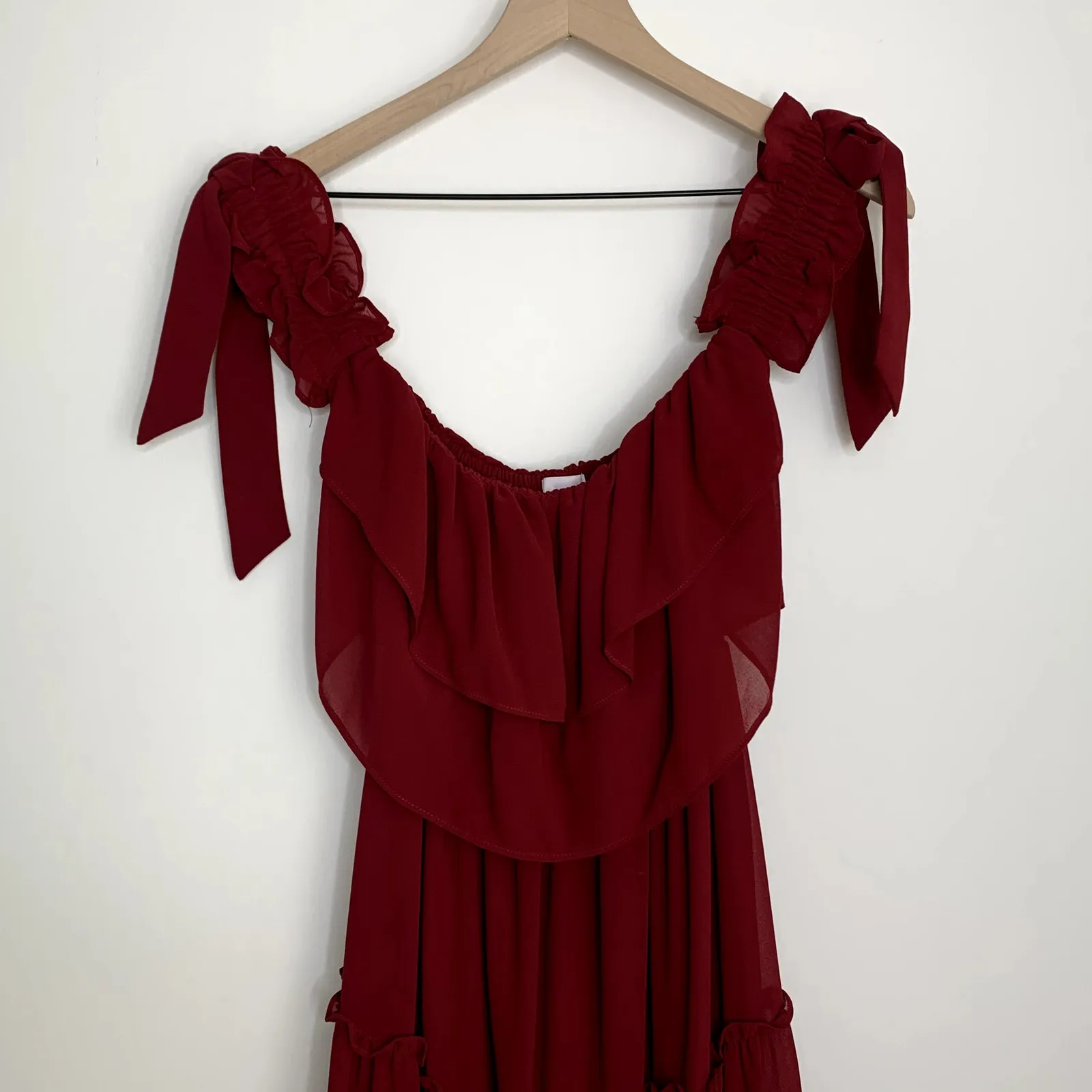 Misa Los Angeles X REVOLVE Micaela Dress Burgundy Womens Medium - Image 10