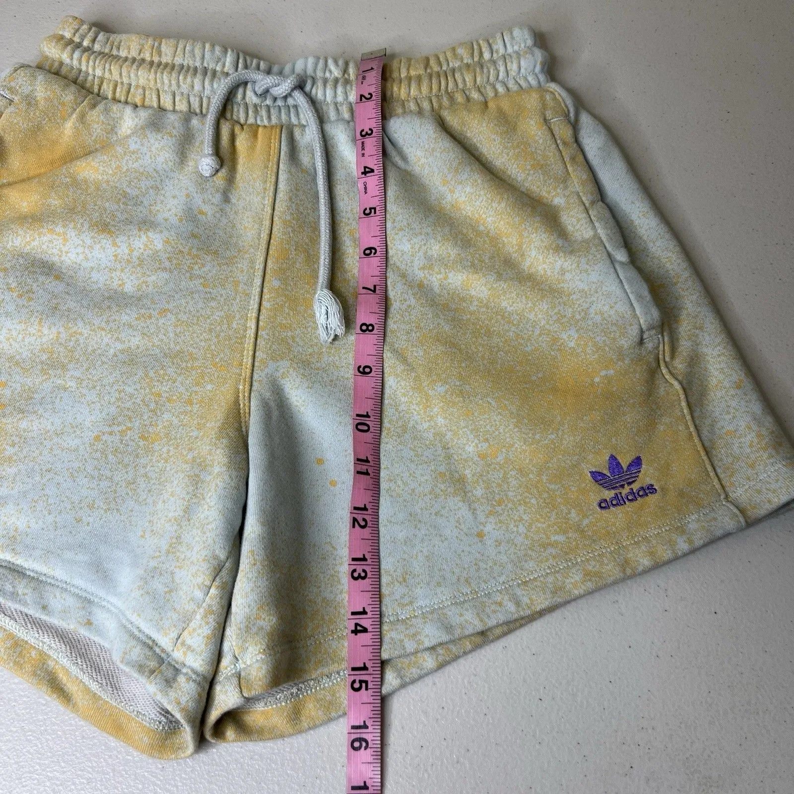 Adidas Shorts Small Almost Blue Hazy Ora BF AOP - Image 4