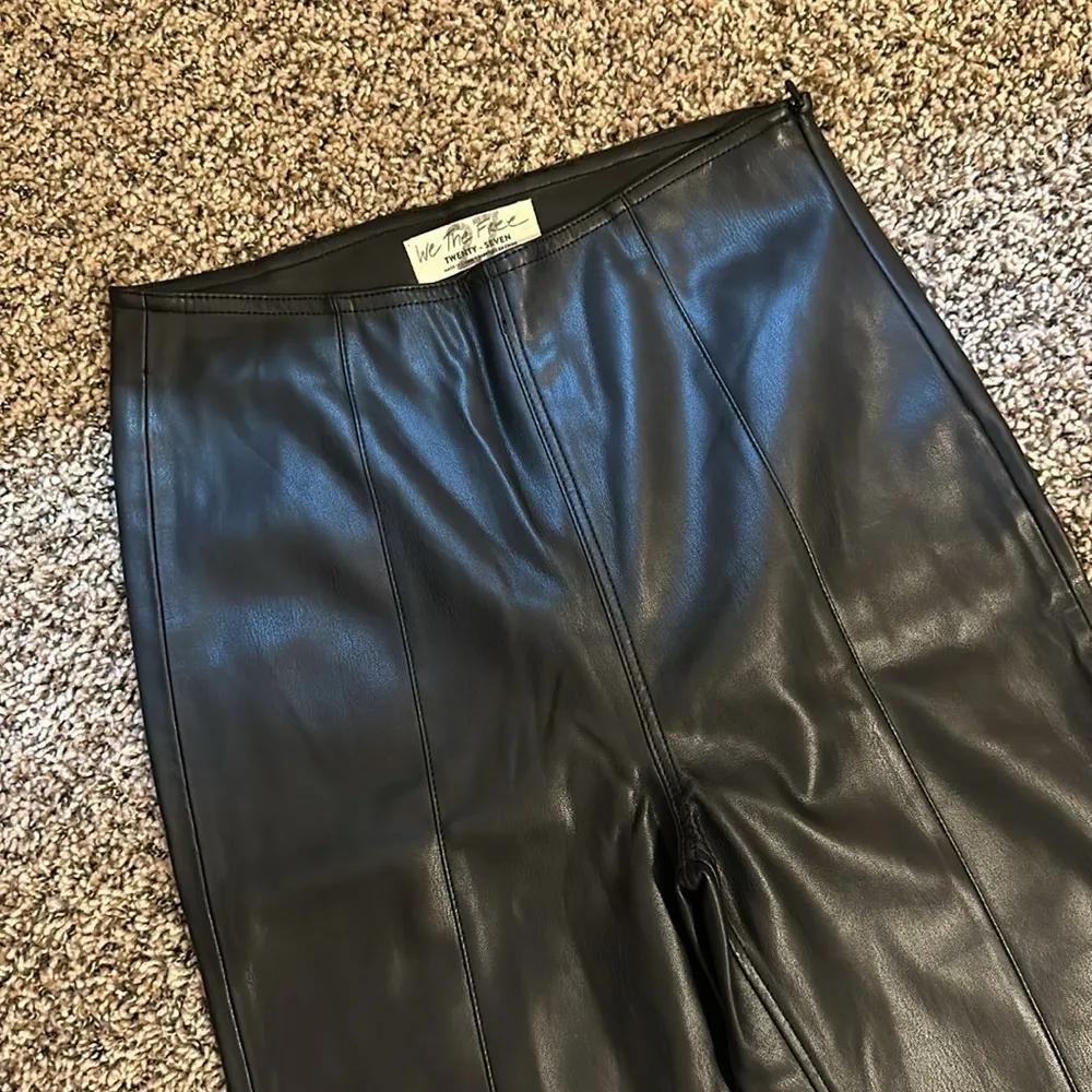 We The Free Faux Leather Pants / Leggings Black 27 - Image 2