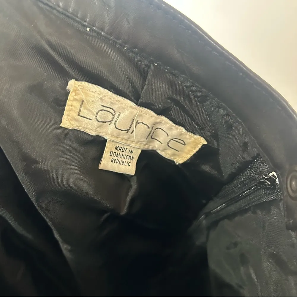 Vintage leather Laurice midi skirt - Image 7