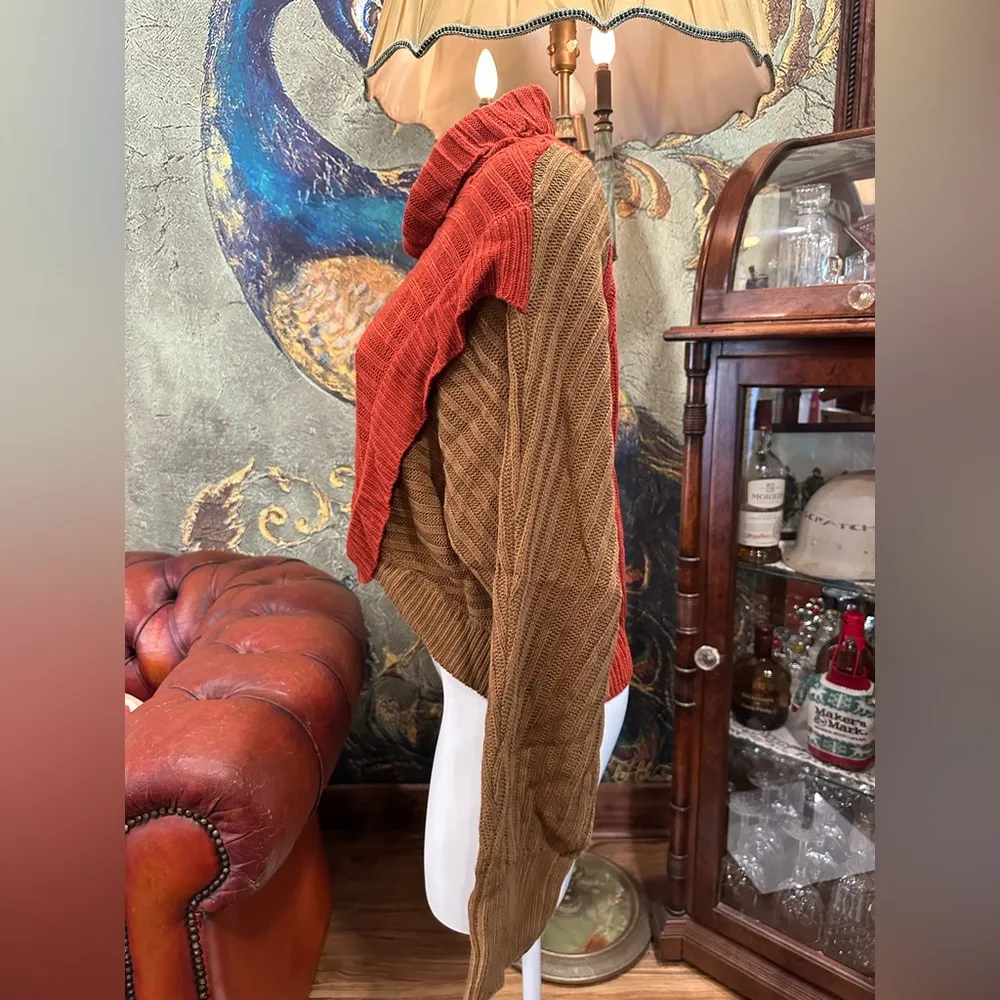 NWOT Cozy bicolor Rust Sweater - Image 3