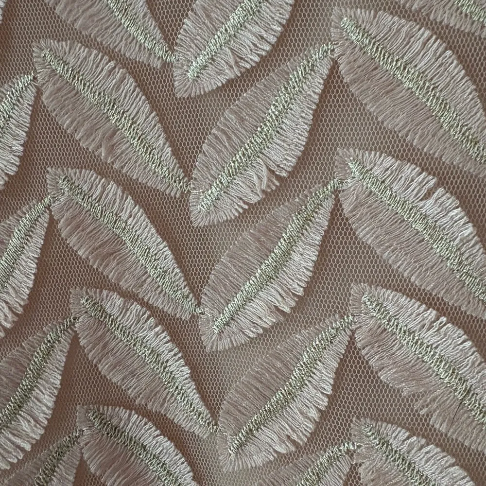 Anthropologie Weston Wear Blush Pink Embroidered Feather Top Size XS NWT‎ - Image 4