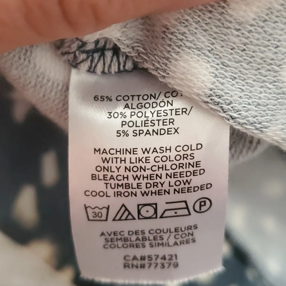 Ann Taylor Puffed Sleeve 3/4 Sleeve Sweatshirt Top - Image 9