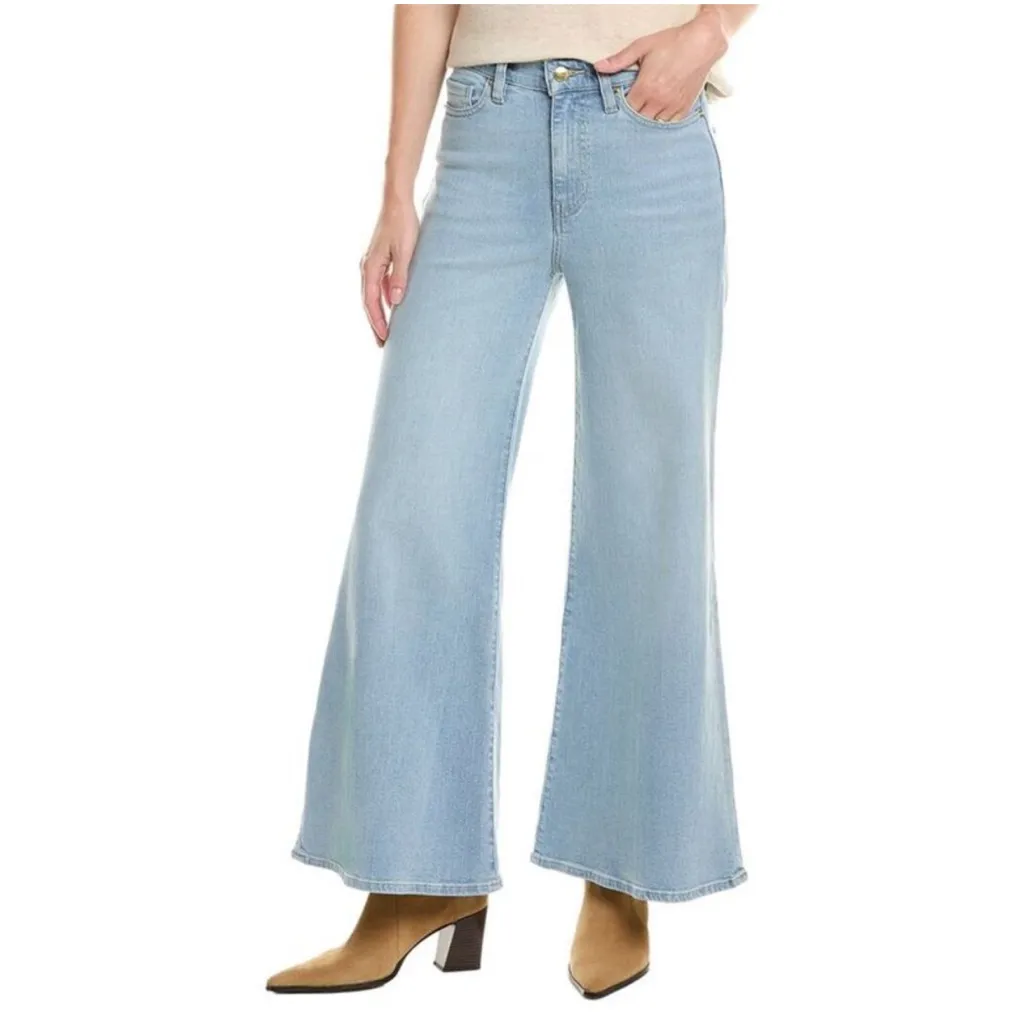 Frame Denim “Le Palazzo Crop” wide leg flare Jeans in Blue Springs size 30 - Image 2