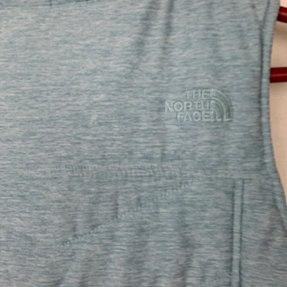 The North Face womens medium light blue vest puffer zip up cold gorp pata rei - Image 2