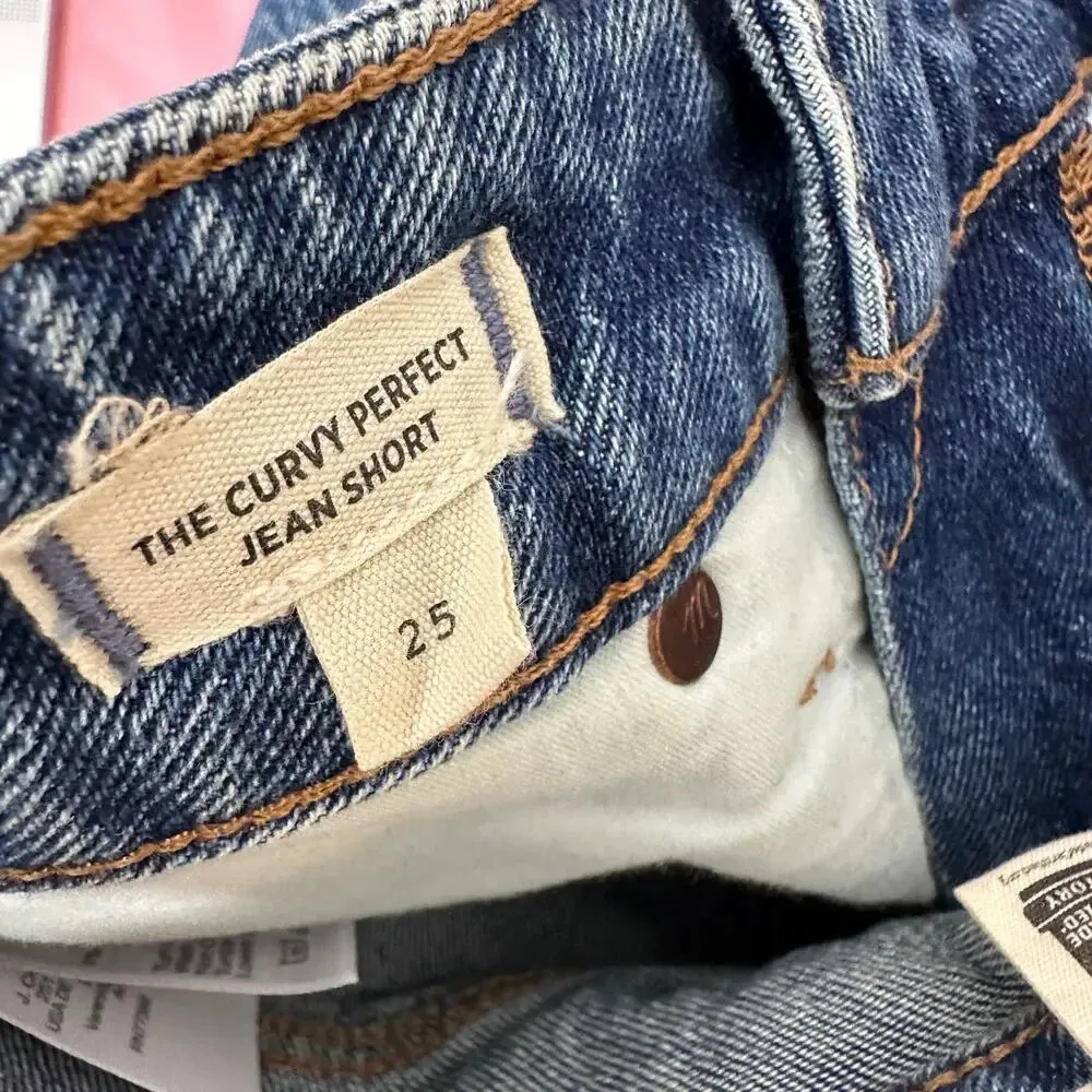 NEW Madewell The Curvy Perfect Vintage Short Dewberry Wash Blue High Rise US 25 - Image 8