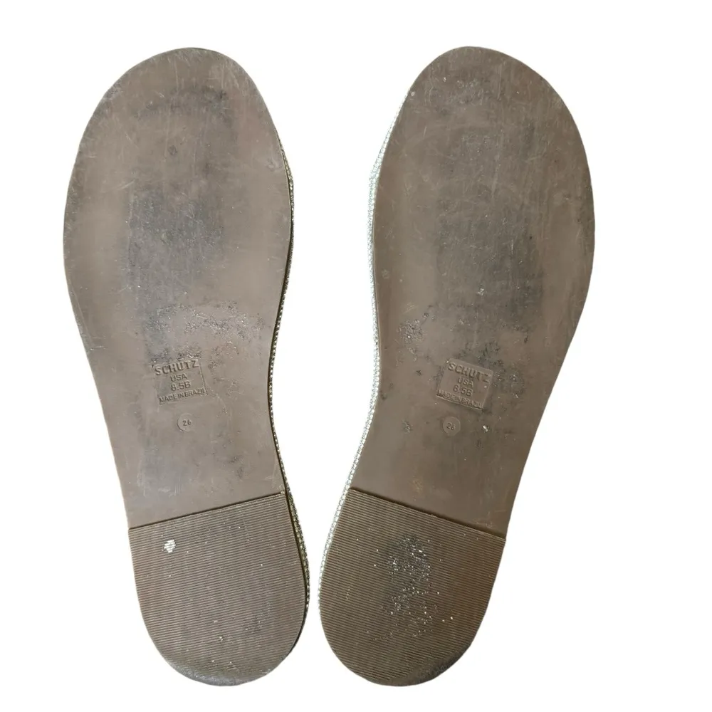 Schutz - Alcina Clear Strap Rhinestone Sandals Sz 8.5 - Image 9