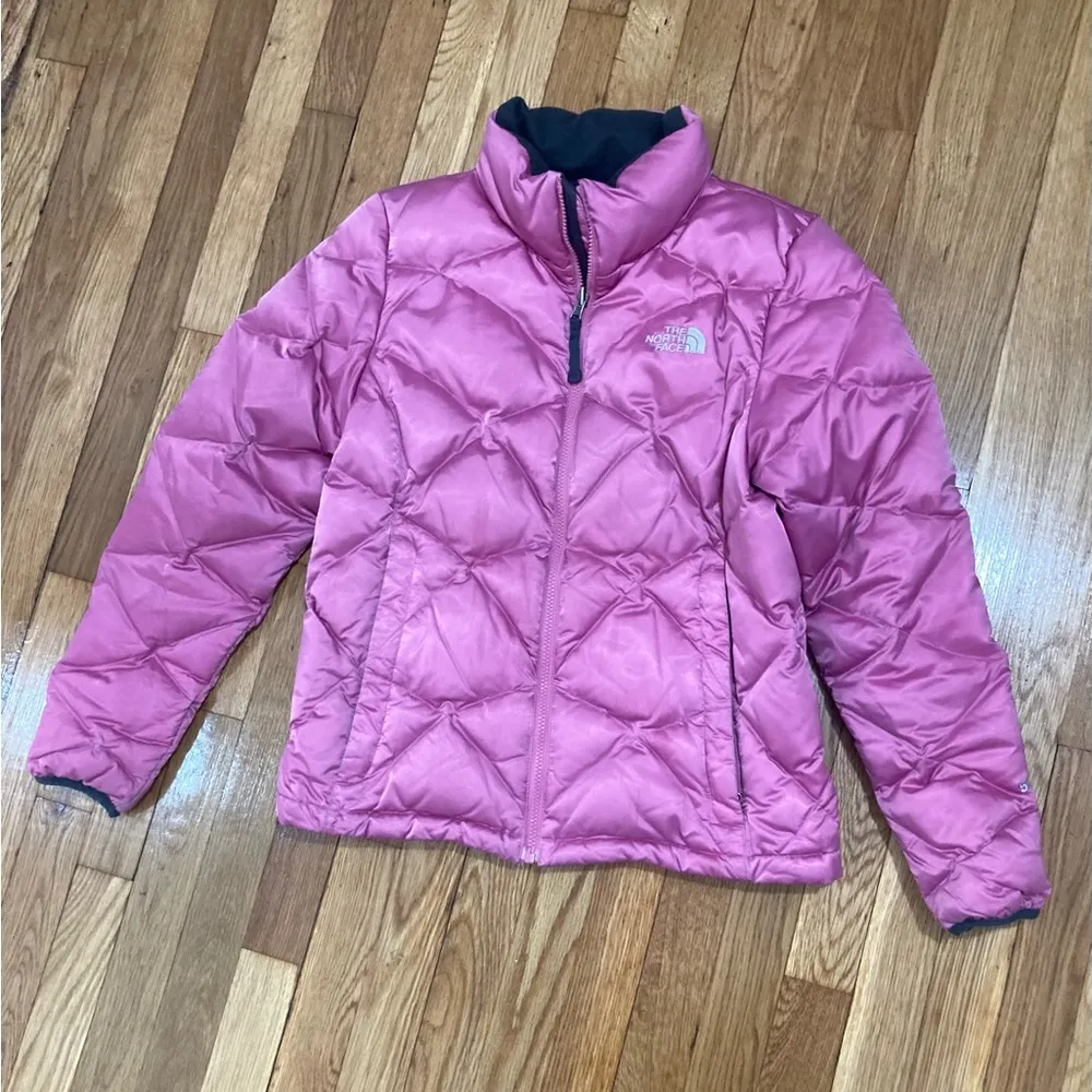 The North Face Pink Goose Down Puffer Winter Ski Snow Quilted Lined Jacket 550 - Image 4
