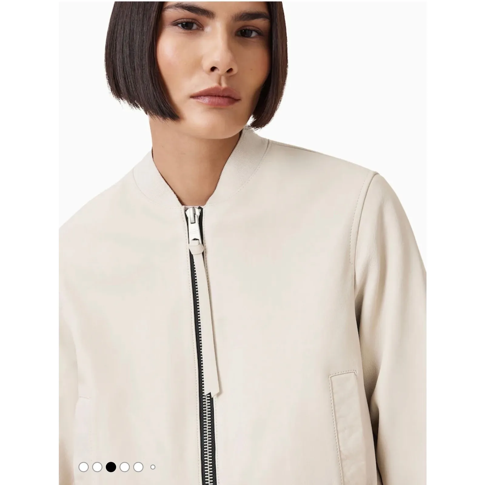 AllSaints Orten Leather Bomber Jacket - Image 10