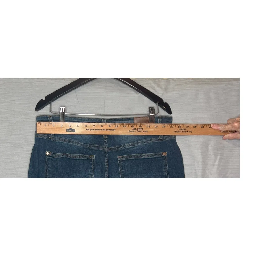 Judy blue size 18 W cropped jeans high-rise zip-fly stretchy comfort travel - Image 4