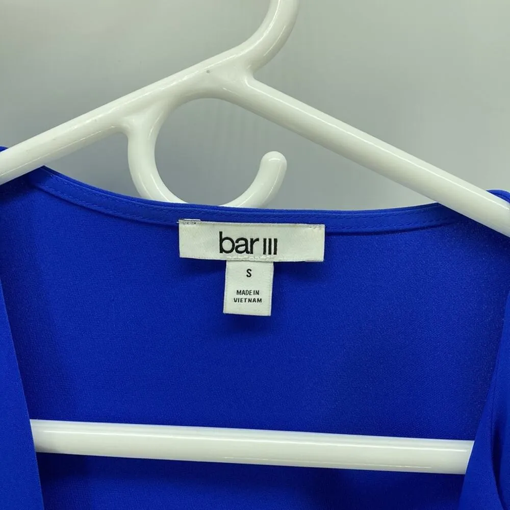 Bar III Royal Blue Open Jacket Blazer Longline Cardigan date Night girls night S - Image 2