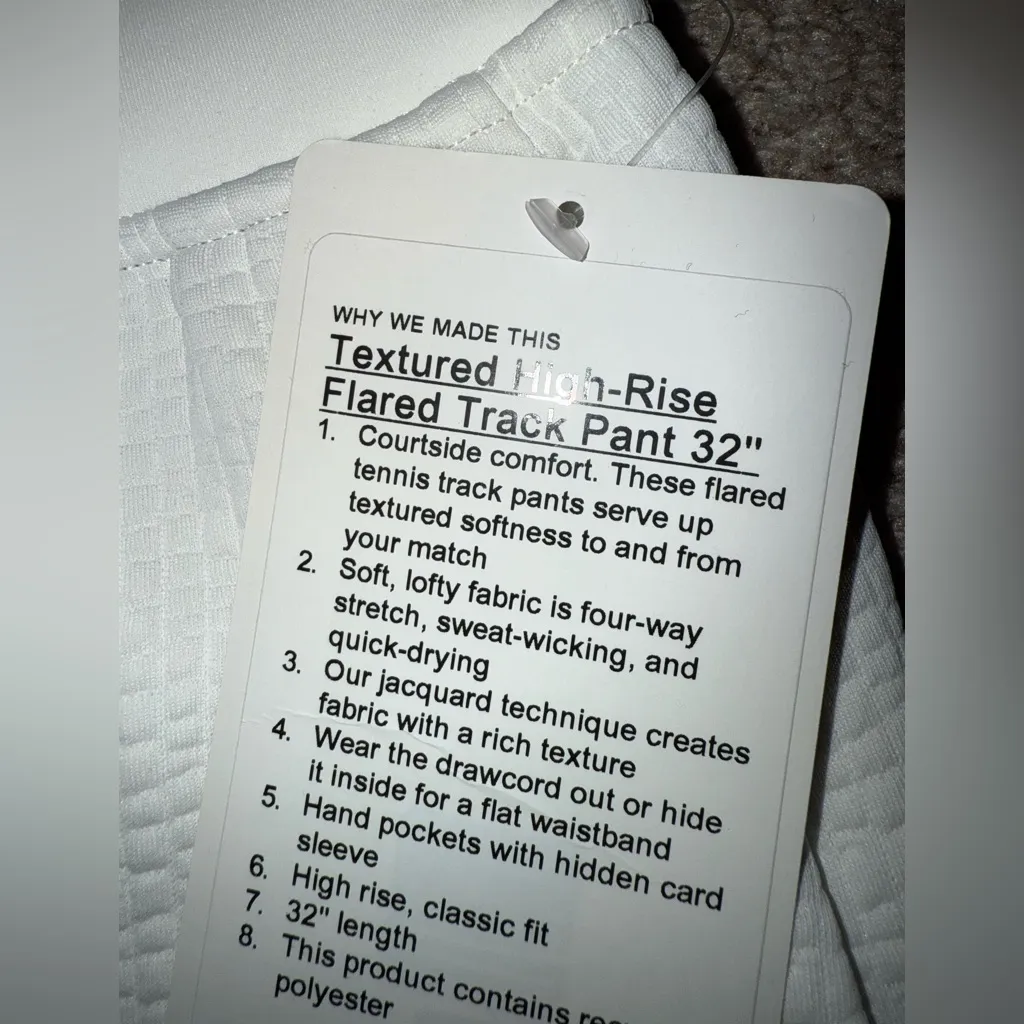 Lululemon Textured High Rise Flared Track Pant 32” - Image 4