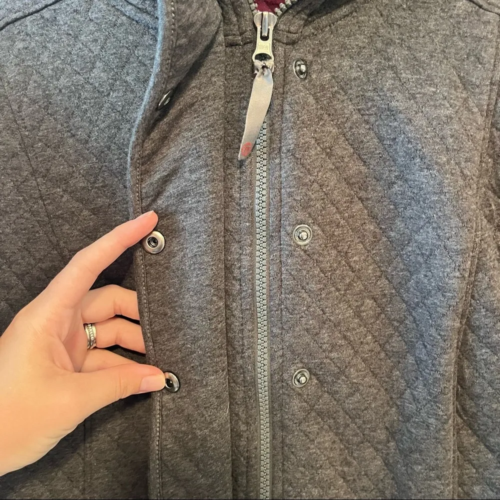 Talbots Grey Hooded Anorak Lightweight quilted Jacket - Image 4