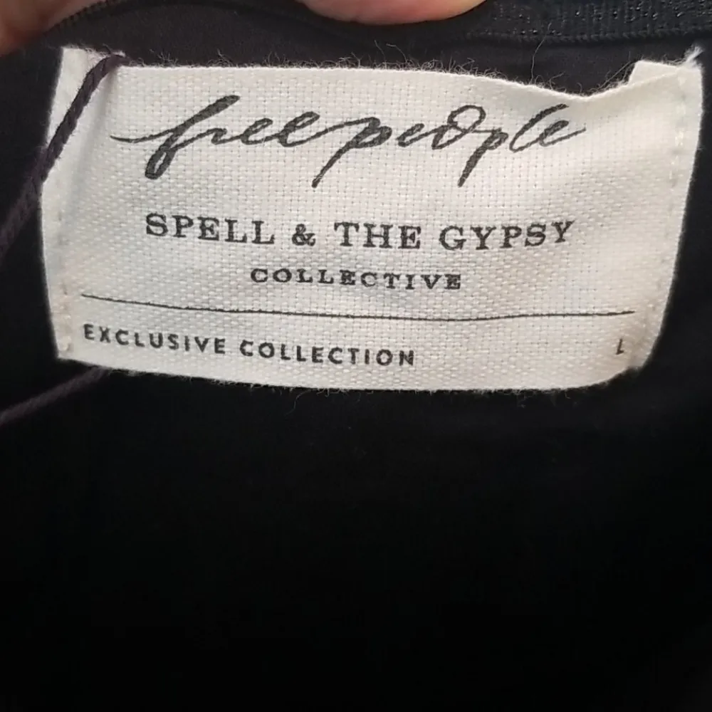 💕SPELL GYPSY X FREE PEOPLE💕 Mira Bustier RaRa Dress Black Large NWT - Image 13