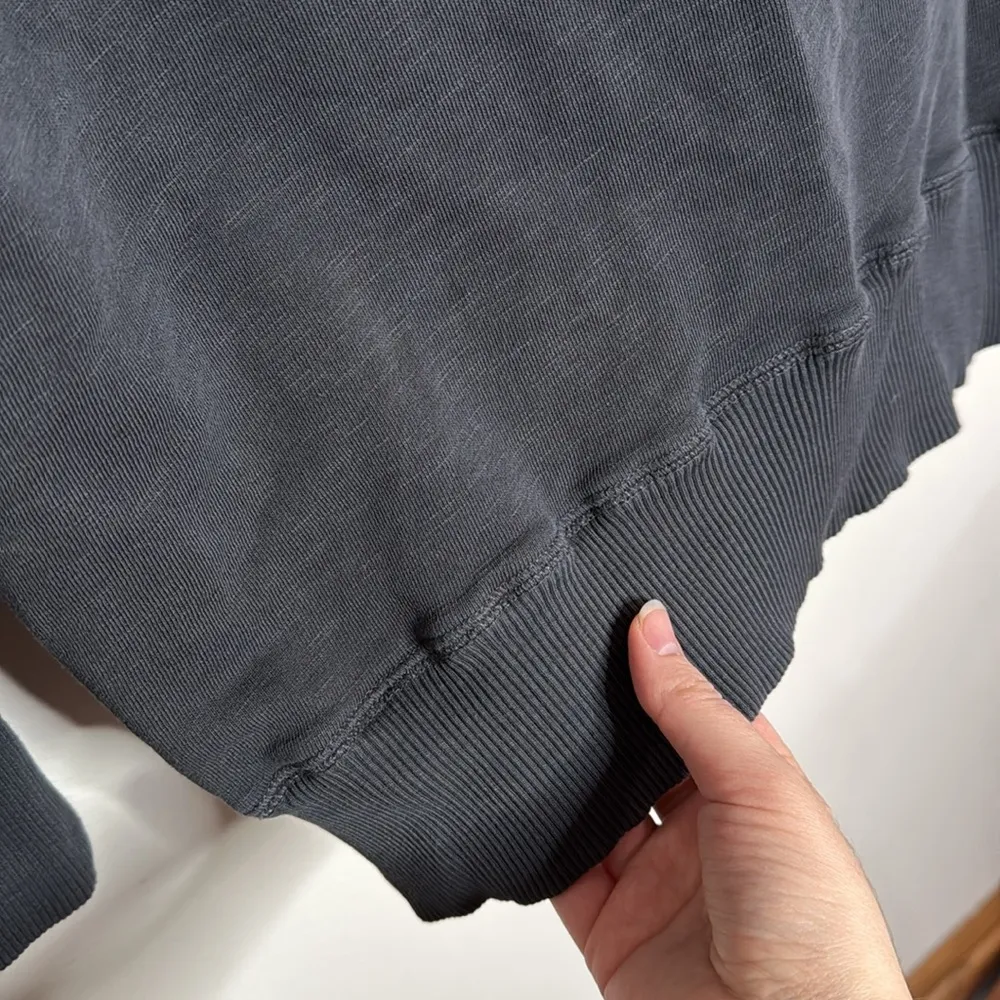 Pilcro Anthro Oversized Tunic Pullover Off shoulder Sweatshirt in grey Size S - Image 7