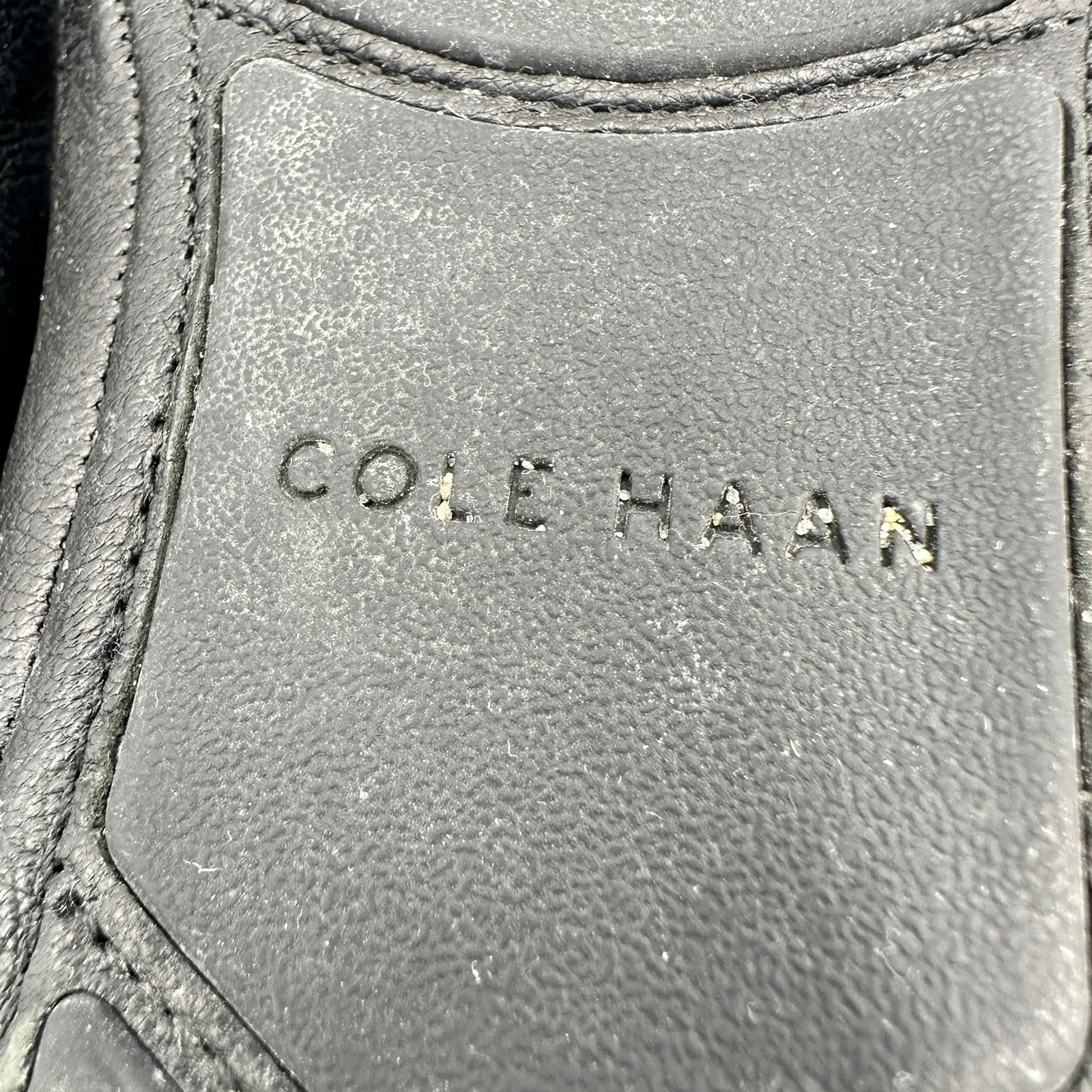 Cole Haan Size 8 Black Leather Driving Moccasins Loafers Shoes Quiet Luxury - Image 6