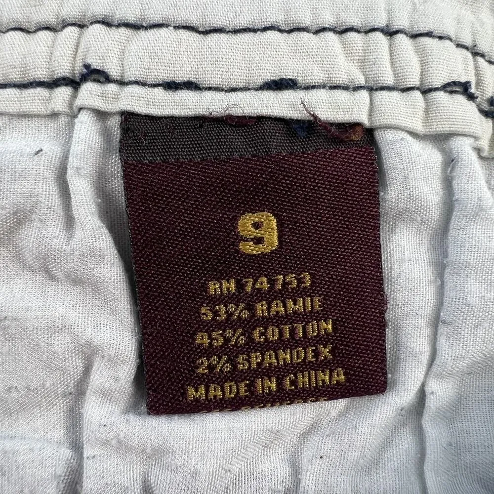 Y2K Zana Di Jrs 9 Bermuda Shorts Low Rise Blue Denim Sailor Long Street Grunge - Image 7