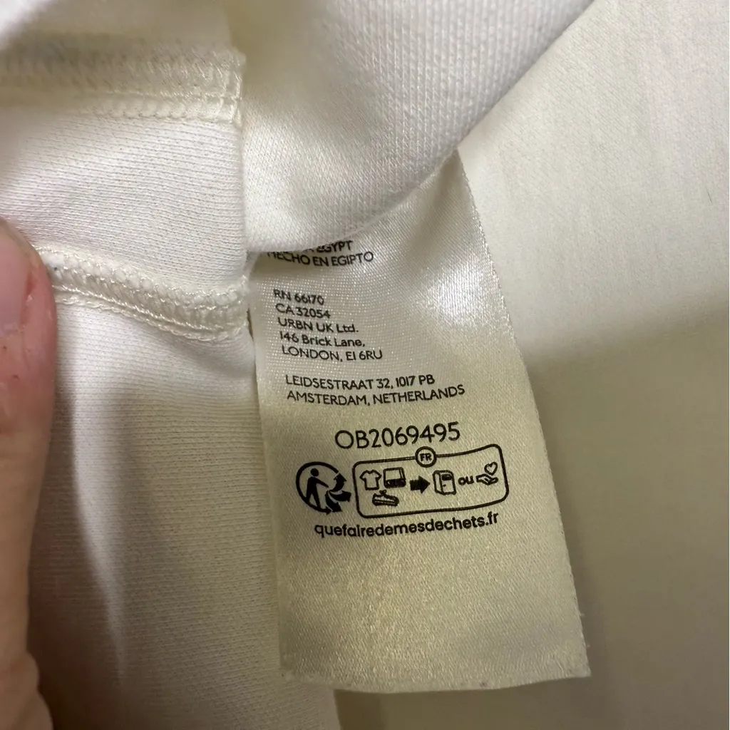 By Anthropologie High Neck Sleeveless Crop Top Women’s Size Small – Ivory - Image 3