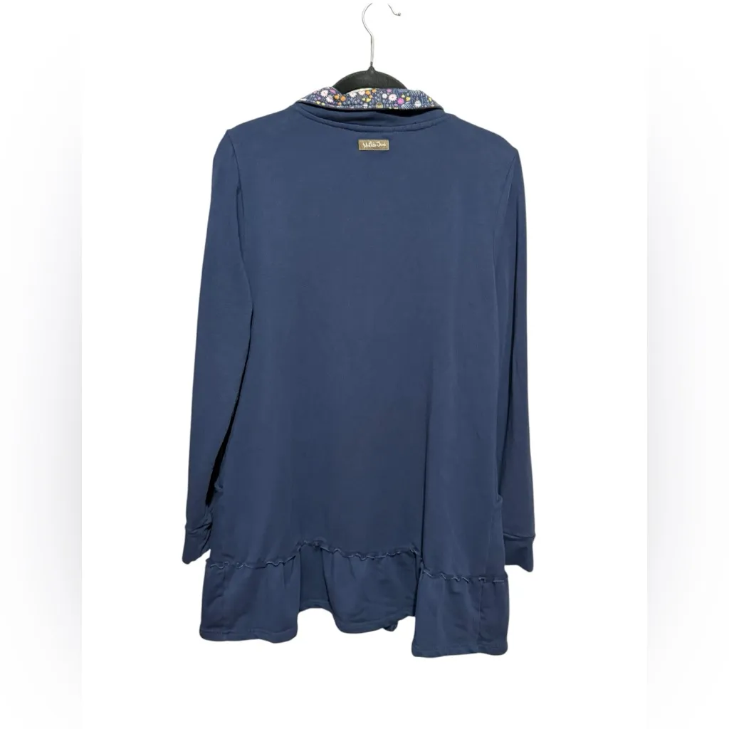 Matilda Jane A Million Little Things Navy Blue Button Up Jacket sz M Whimsycal - Image 3