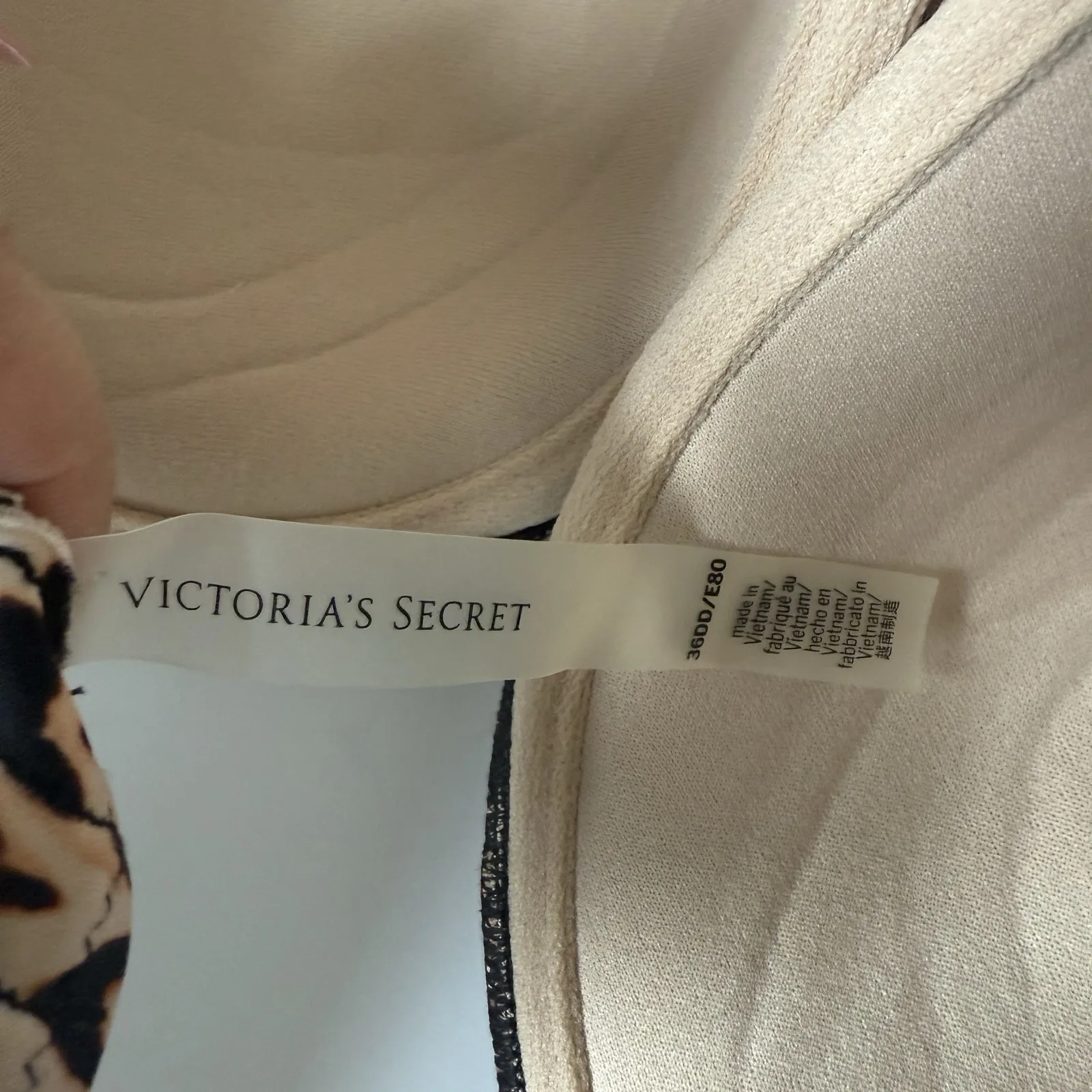 Victoria's Secret 36DD Cheetah Print Bandeau Bra Padded - Image 4