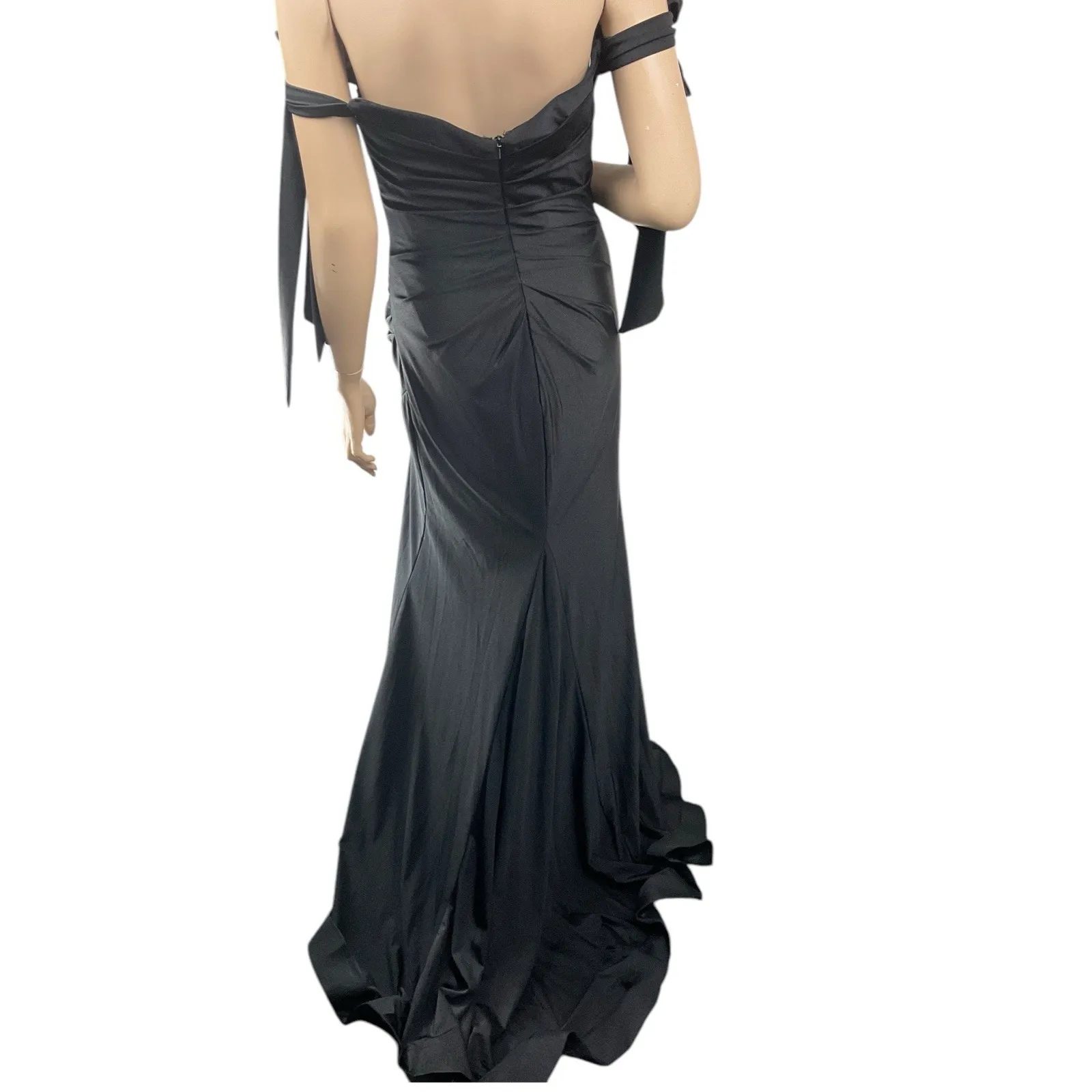 Ladivine Cinderella Divine Off-Shoulder‎ High-Slit Black dress size 8 - Image 2