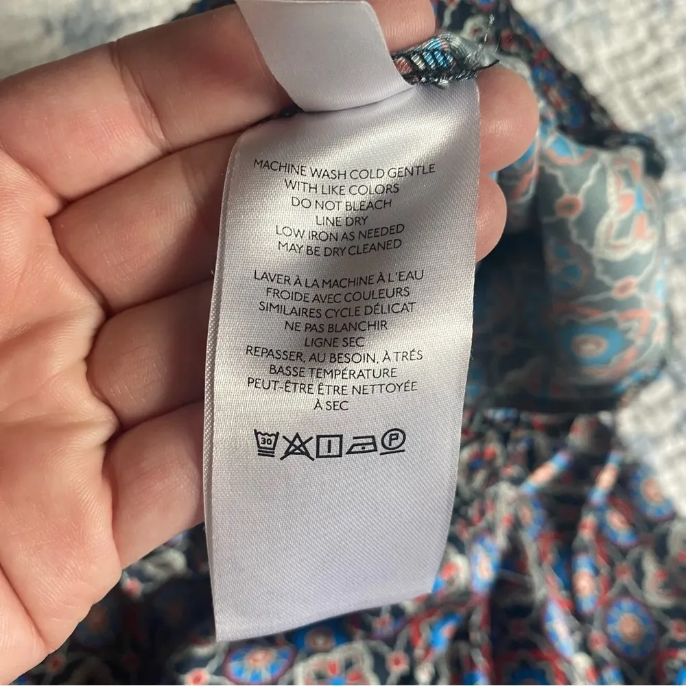 Anthropologie Vega High-Waist Wide Leg Satin Bohemian Drawstring Pant Size Large - Image 12