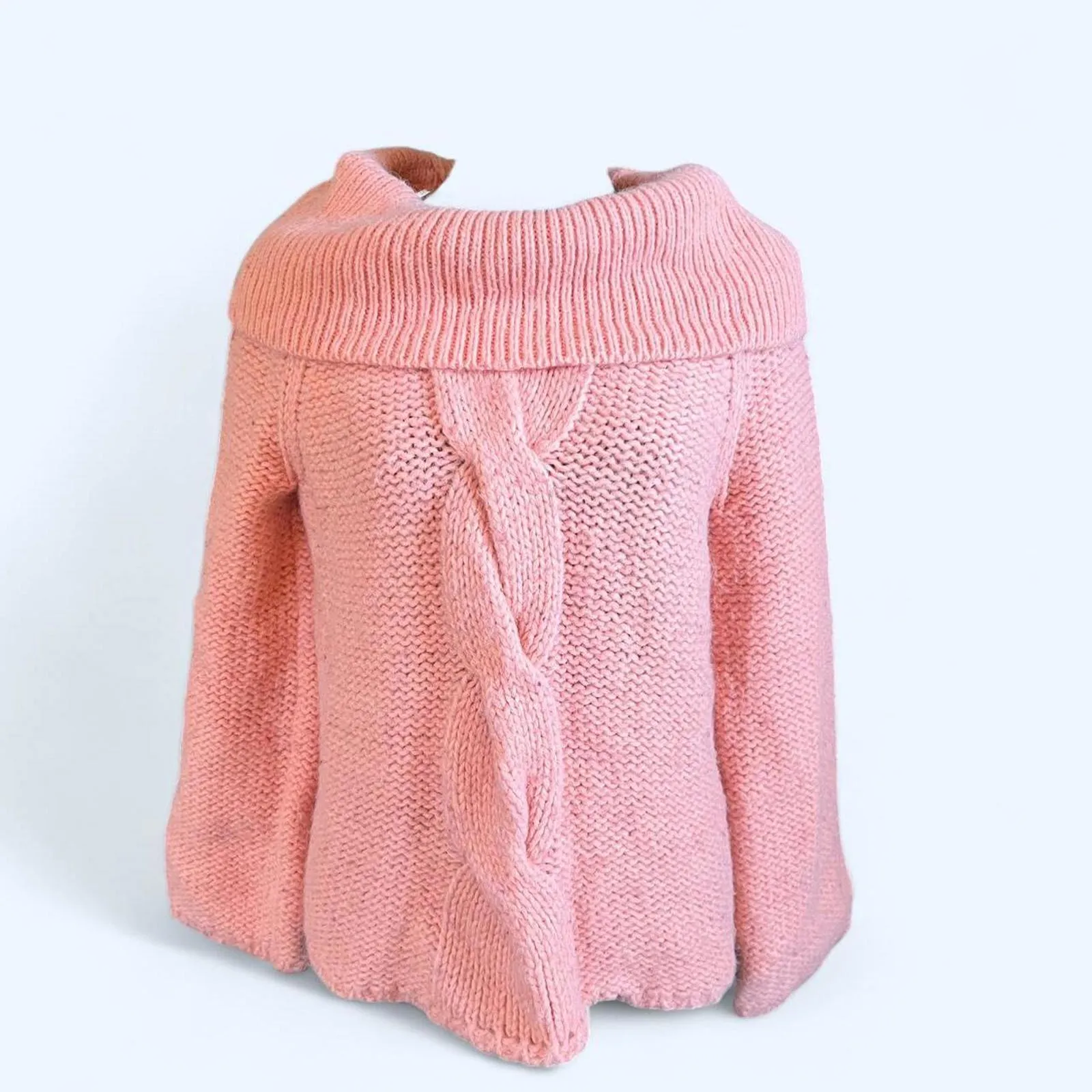Vintage Y2K Michael Kors Bell sleeve pink knit sweater Size Large - Image 2