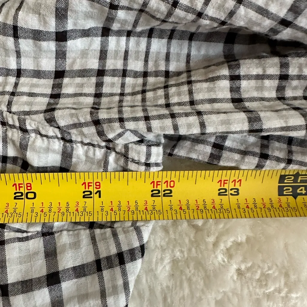 Free assembly gingham lined cotton peasant top cottagecore size XXL - Image 3