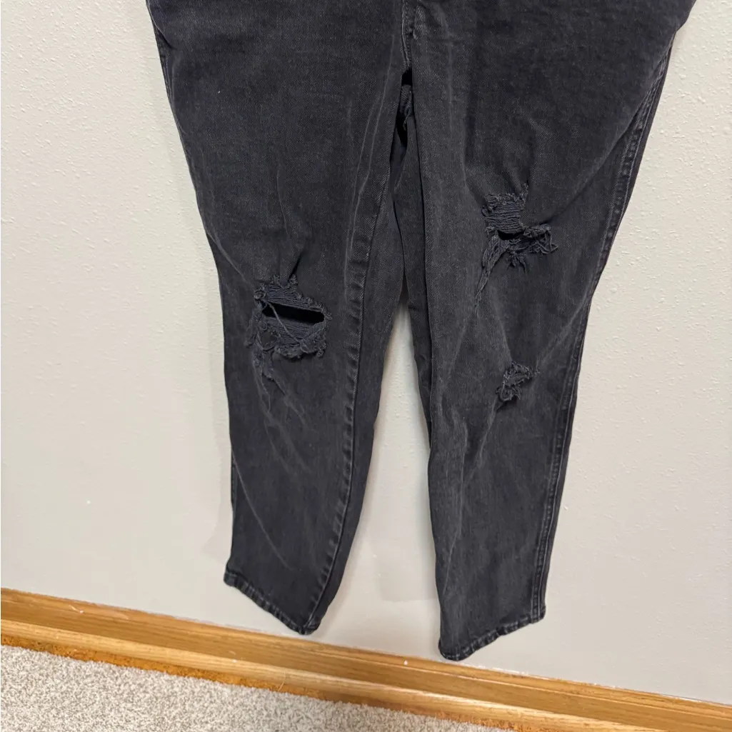 Old Navy Black Denim Overalls - Size 6 - Image 5
