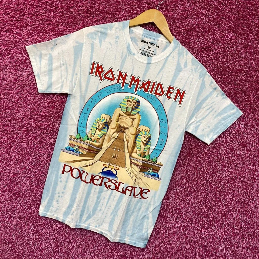 Iron Maiden Powerslave Album Art Heavy Metal Band Tie Dye S - Image 3