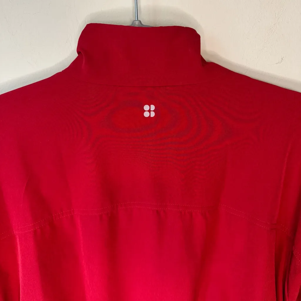 Sweaty Betty Fast Lane Running Jacket In Vine Red Size Small 4-6 - Image 6