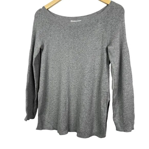 Favorite Daughter Off‎ the Shoulder Cashmere Blend Slouchy Sweater Size XS NWT Gray - Image 7