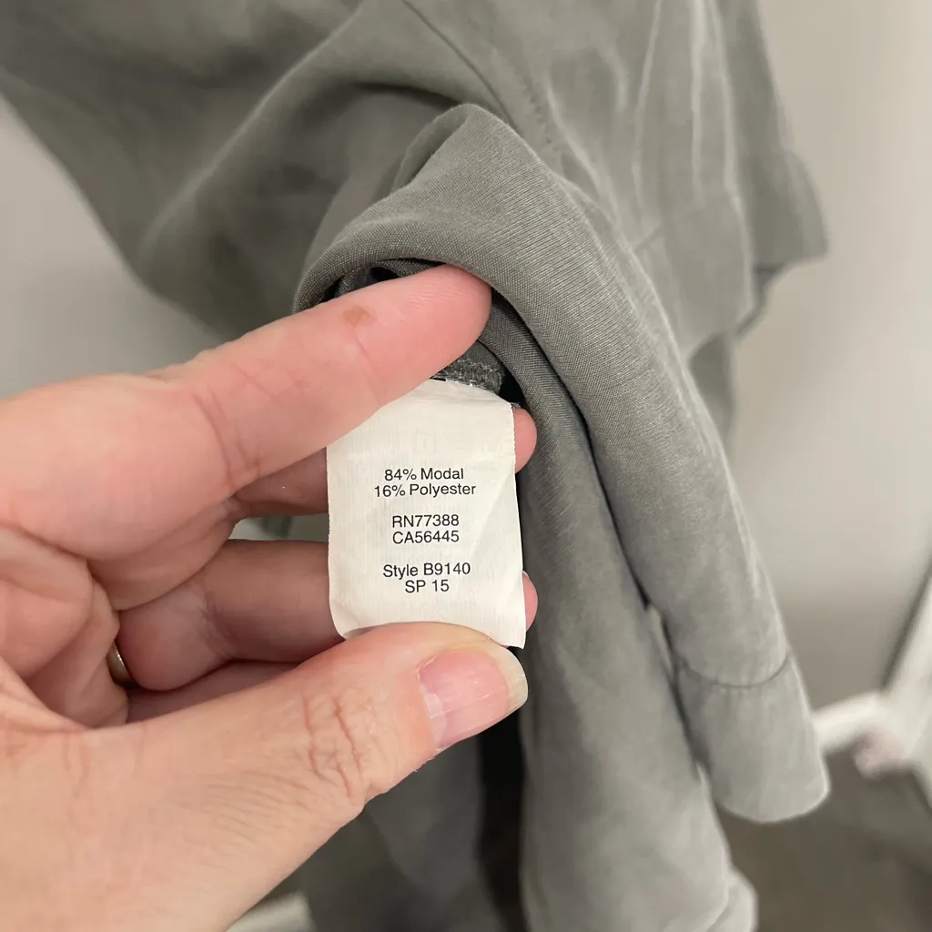 Madewell Women's Pleated Tunic Dress Olive Green Size XS‎ - Image 5