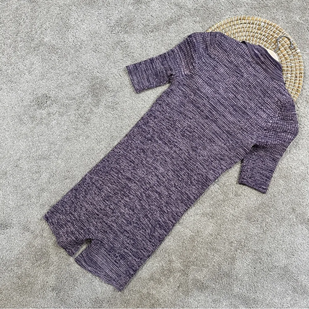 Le Ore Women’s Rimini Collared Romper Playsuit Ribbed Shortsleeve in Purple M Size M - Image 10