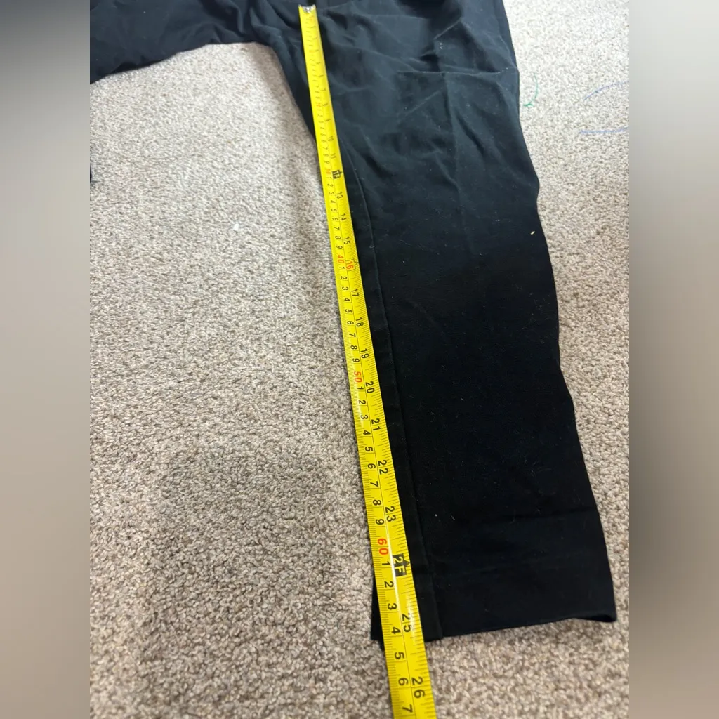 Lot of maternity black pants full panel medium dress pants cropped full length - Image 6