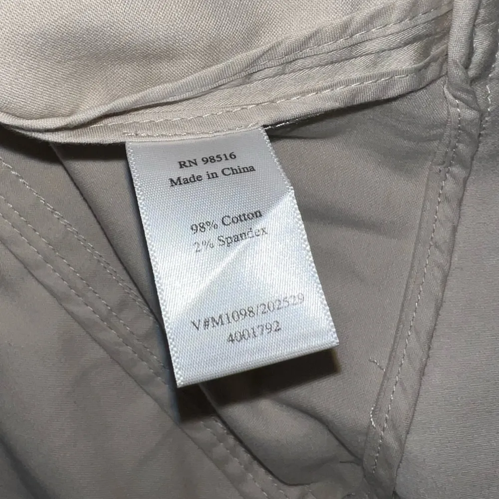 Coldwater Creek Short Sleeve Khaki Blazer Size 14 - Image 5