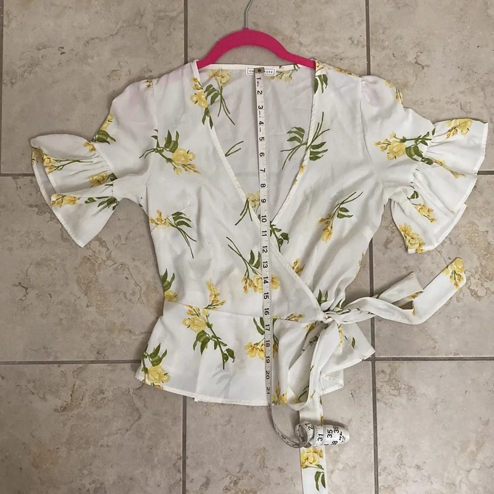 Floral Wrap Top - Image 7