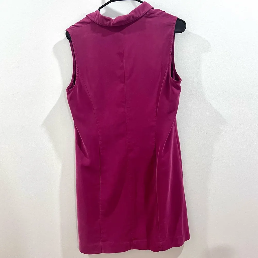 Talbots sleeveless wine shirt dress size 10 - Image 3