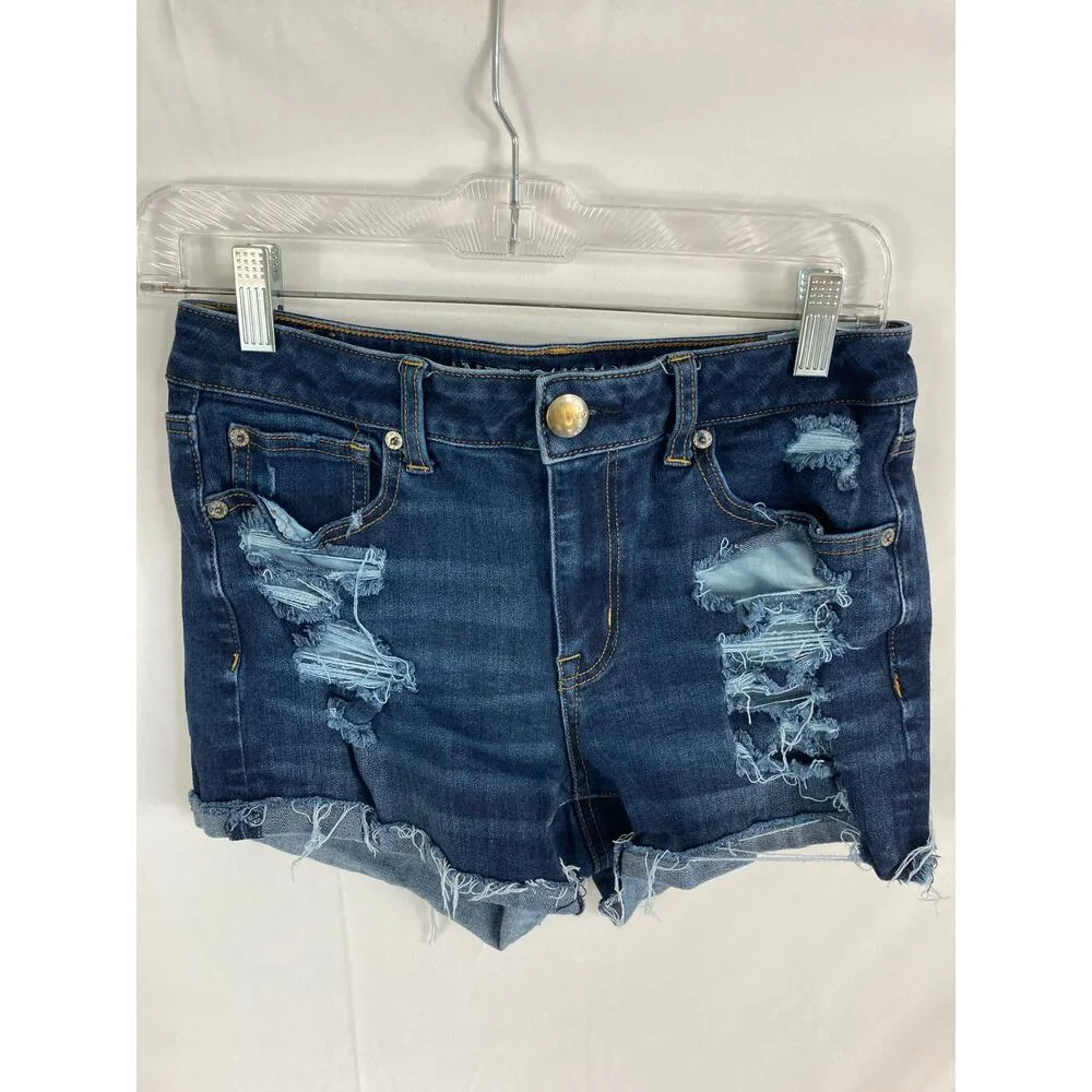 American Eagle 360 Super Stretch Hi Rise Shortie Size 8 - Image 3
