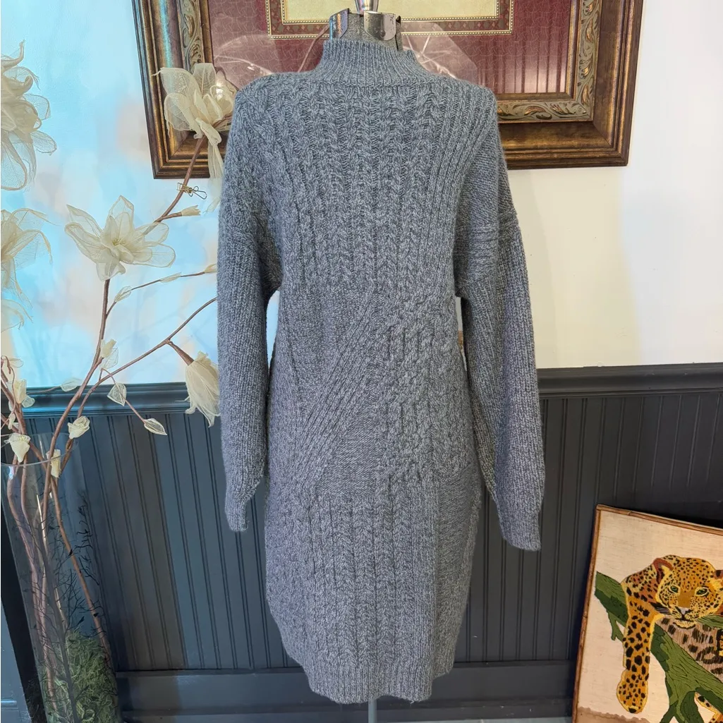 NWT Old Navy Variegated Knit Mock Neck Sweater Dress ~ Size Large 💚🍄 - Image 4