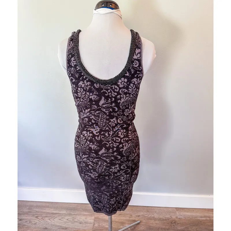 Free People Starstruck Knit Jacquard Beaded Dress - Image 7