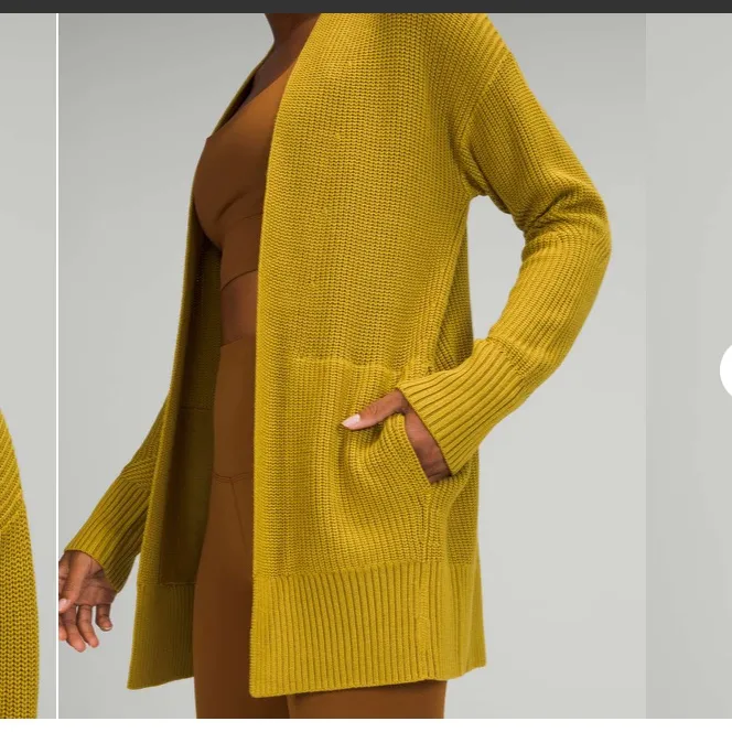 Lululemon Cashlu Sweater Wrap Auric Gold - Image 4