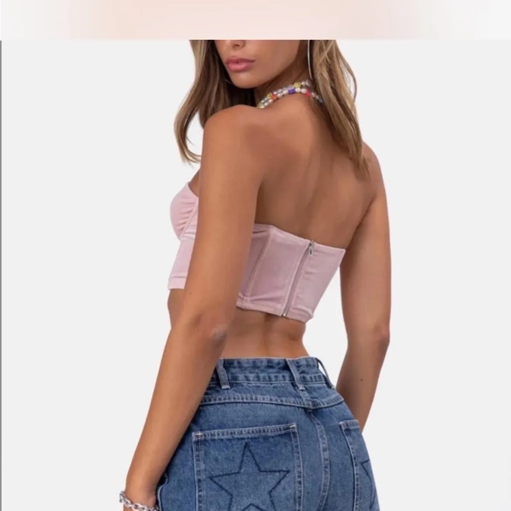 Adika Bunny Velvet Corset Top - Image 2