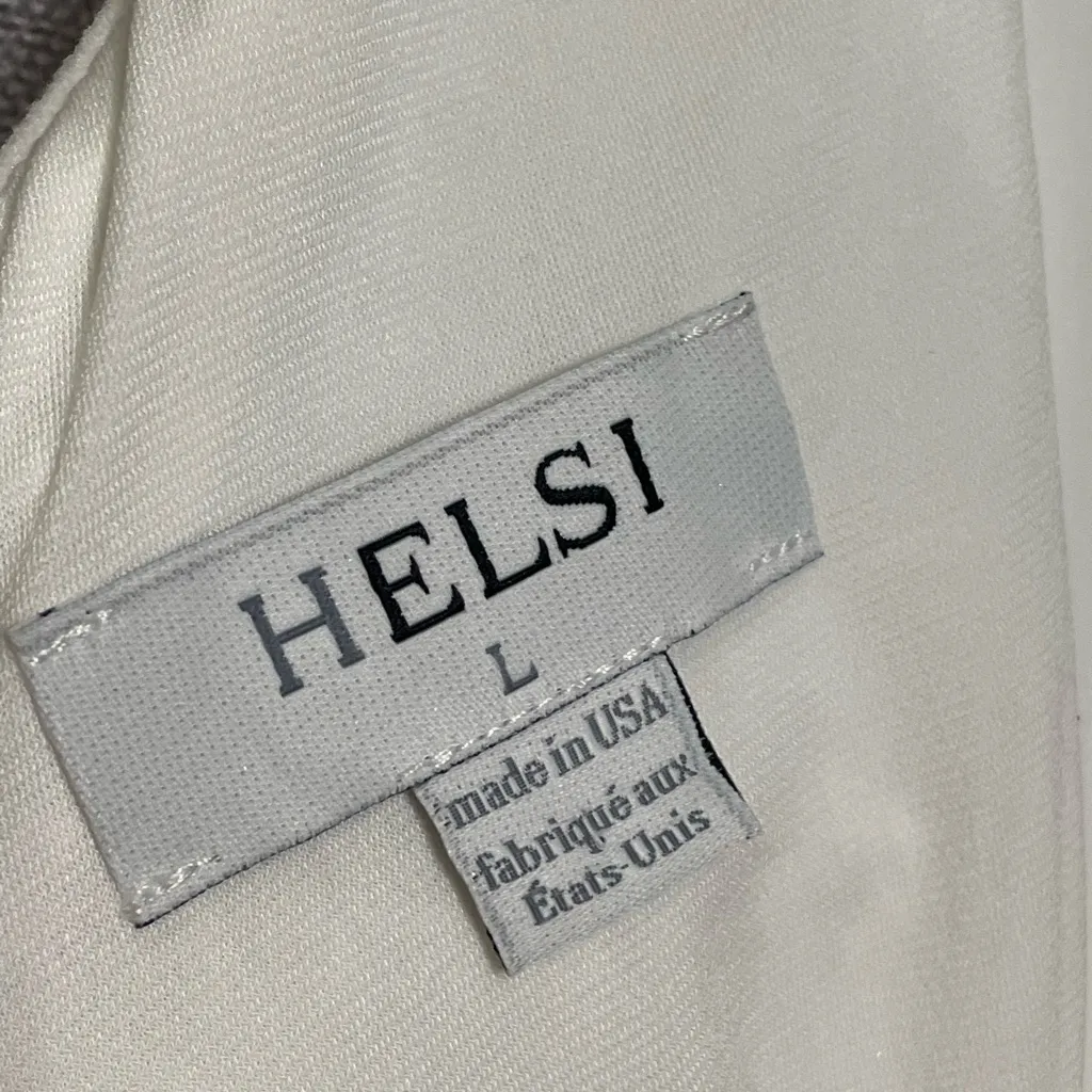 Helsi Brice Halter Fitted Sequin Gown White Size L - Image 7