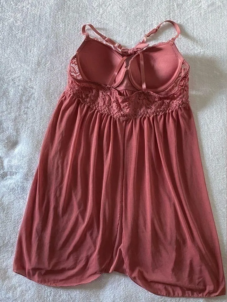 MARYLIN Monroe Lingerie Size Medium Pink - Image 3