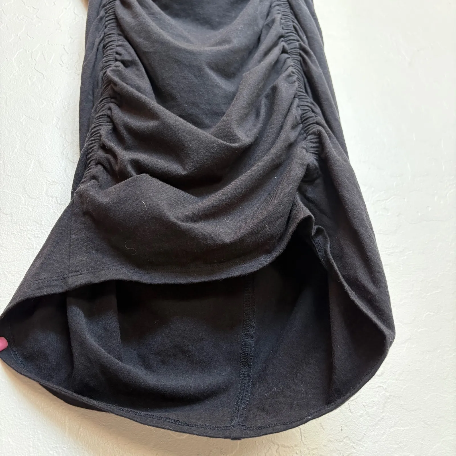 Athleta Stella Dress Ruched‎ Sleeveless Bodycon Casual Black Dress Med Tall - Image 3